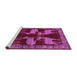 Sideview of Machine Washable Persian Purple Traditional Area Rugs, wshtr888pur