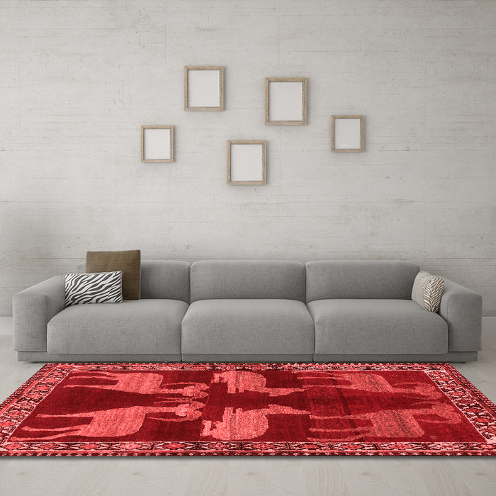 Traditional Red Washable Rugs
