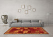 Machine Washable Persian Orange Traditional Area Rugs in a Living Room, wshtr888org