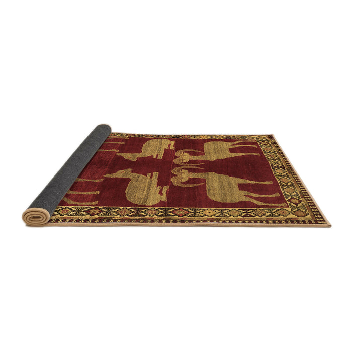Sideview of Persian Brown Traditional Rug, tr888brn
