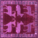 Square Persian Purple Traditional Rug, tr888pur