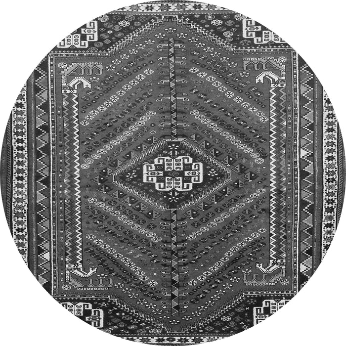 Machine Washable Persian Gray Traditional Rug, wshtr889gry