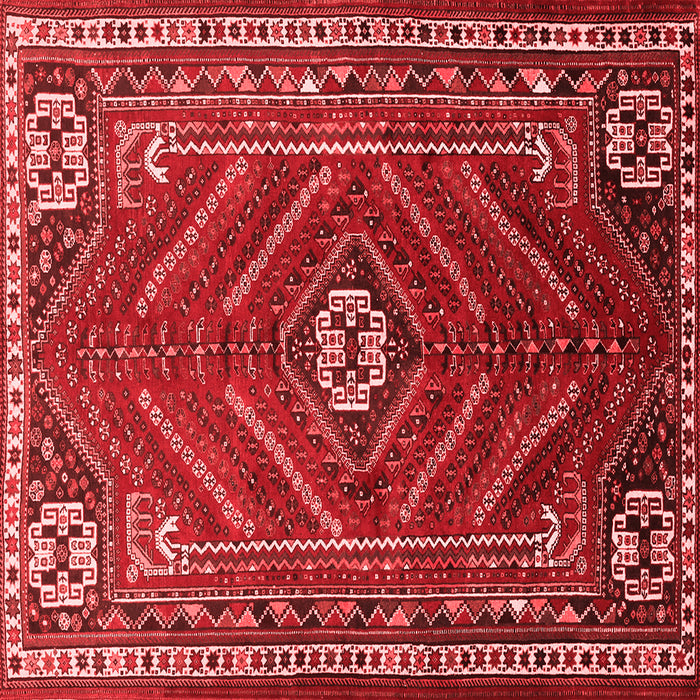 Machine Washable Persian Red Traditional Rug, wshtr889red