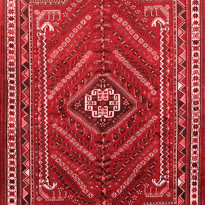 Machine Washable Persian Red Traditional Rug, wshtr889red