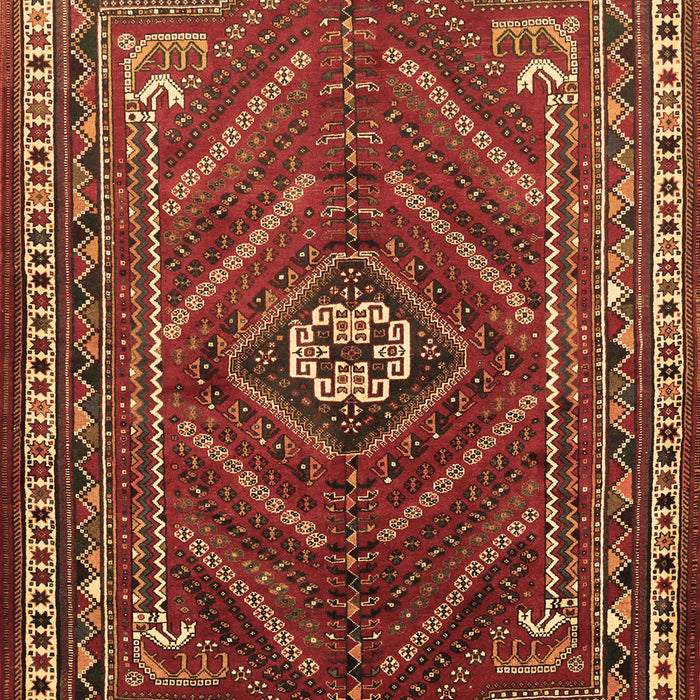 Machine Washable Persian Brown Traditional Rug, wshtr889brn
