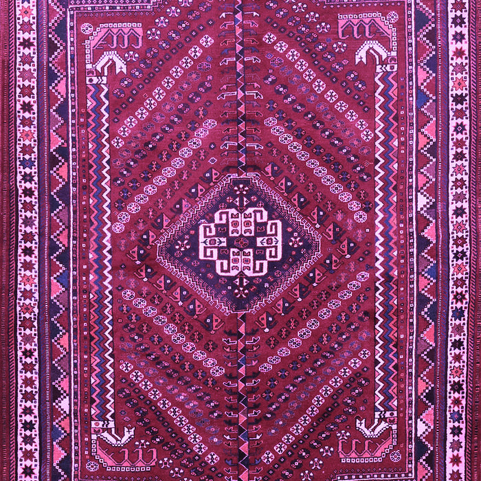 Machine Washable Persian Purple Traditional Area Rugs, wshtr889pur