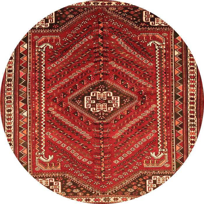 Machine Washable Persian Orange Traditional Area Rugs, wshtr889org