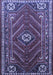 Machine Washable Persian Blue Traditional Rug, wshtr889blu