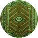 Machine Washable Persian Green Traditional Area Rugs, wshtr889grn