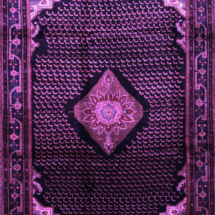 Medallion Purple Traditional Rug, tr88pur