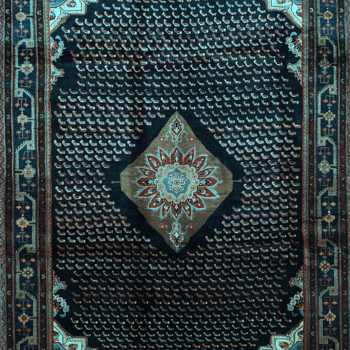 Medallion Light Blue Traditional Rug, tr88lblu