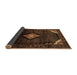 Sideview of Medallion Brown Traditional Rug, tr88brn