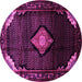 Round Medallion Pink Traditional Rug, tr88pnk