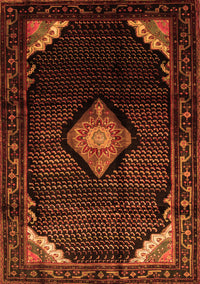 Medallion Orange Traditional Rug, tr88org