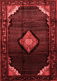 Medallion Red Traditional Rug, tr88red