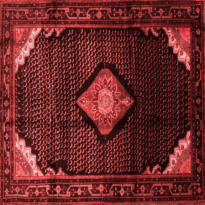 Medallion Red Traditional Rug, tr88red
