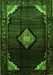 Medallion Green Traditional Rug, tr88grn