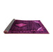 Sideview of Medallion Pink Traditional Rug, tr88pnk