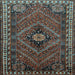Square Persian Light Blue Traditional Rug, tr890lblu