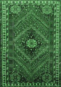 Persian Emerald Green Traditional Rug, tr890emgrn