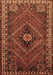 Machine Washable Persian Brown Traditional Rug, wshtr890brn