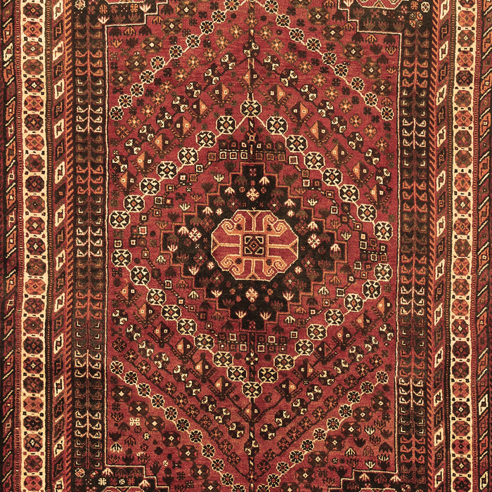 Machine Washable Persian Brown Traditional Rug, wshtr890brn