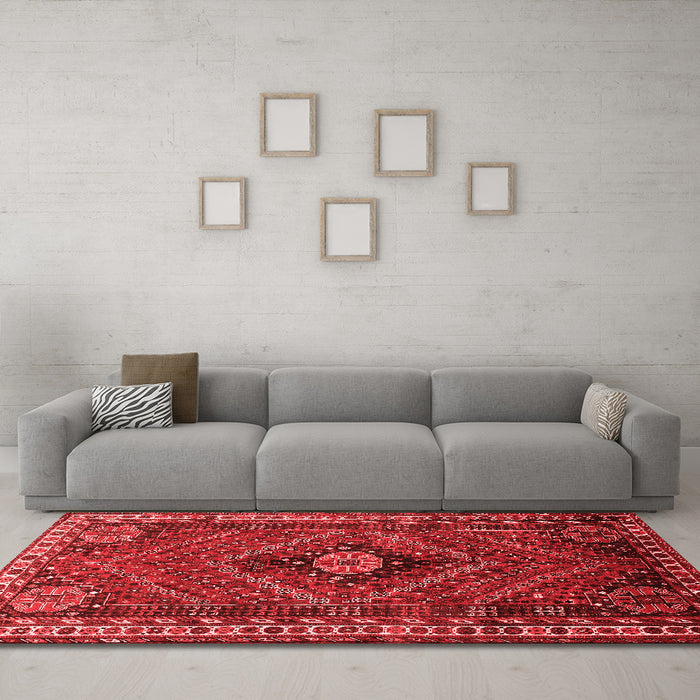 Traditional Red Washable Rugs