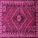 Square Persian Pink Traditional Rug, tr890pnk