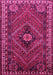 Machine Washable Persian Pink Traditional Rug, wshtr890pnk