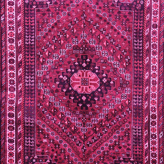 Machine Washable Persian Pink Traditional Rug, wshtr890pnk