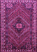 Machine Washable Persian Purple Traditional Area Rugs, wshtr890pur