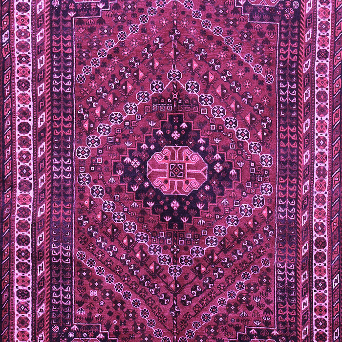 Machine Washable Persian Purple Traditional Area Rugs, wshtr890pur