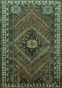 Persian Turquoise Traditional Rug, tr890turq