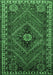 Machine Washable Persian Emerald Green Traditional Area Rugs, wshtr890emgrn