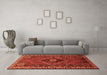 Machine Washable Persian Orange Traditional Area Rugs in a Living Room, wshtr890org