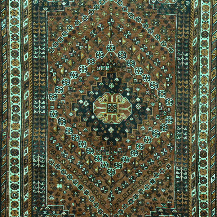 Machine Washable Persian Turquoise Traditional Area Rugs, wshtr890turq