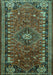 Persian Turquoise Traditional Rug, tr891turq