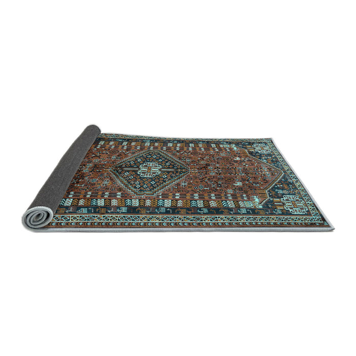 Sideview of Persian Light Blue Traditional Rug, tr891lblu
