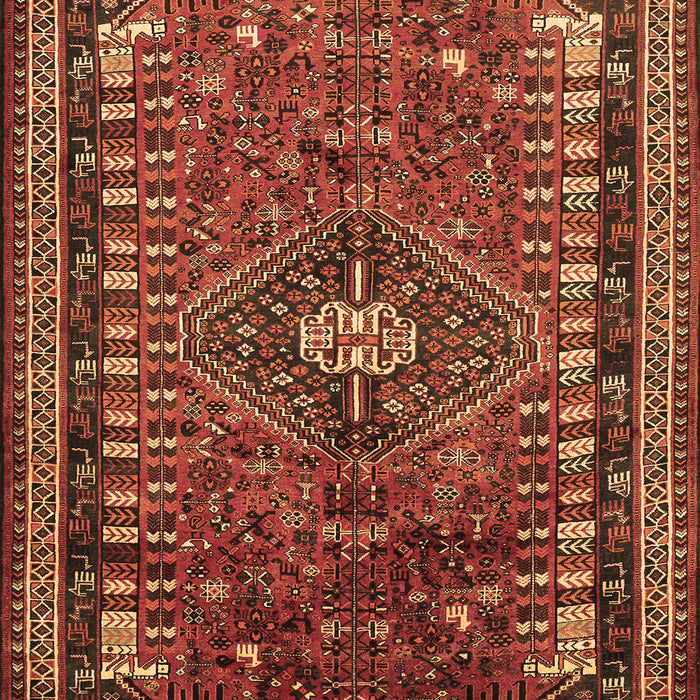 Machine Washable Persian Brown Traditional Rug, wshtr891brn