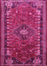 Machine Washable Persian Pink Traditional Rug, wshtr891pnk