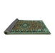 Sideview of Persian Turquoise Traditional Rug, tr891turq