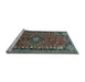 Sideview of Machine Washable Persian Light Blue Traditional Rug, wshtr891lblu