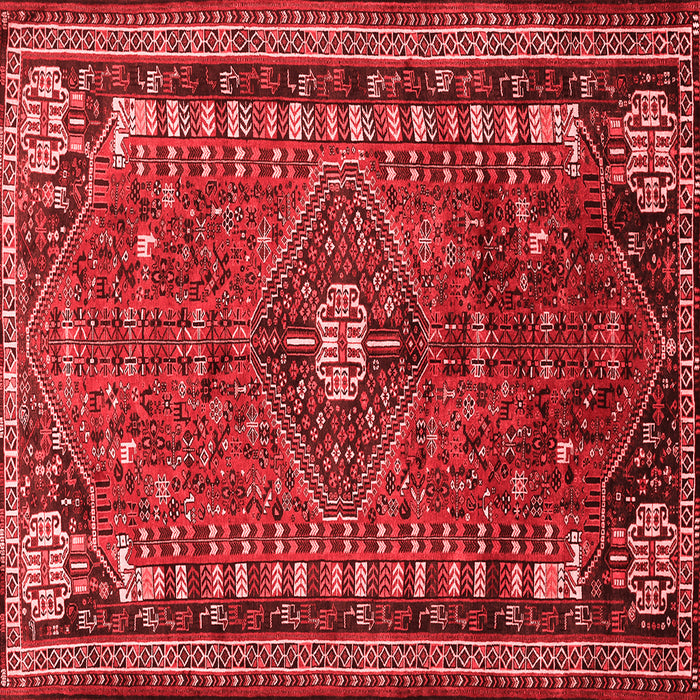 Machine Washable Persian Red Traditional Rug, wshtr891red