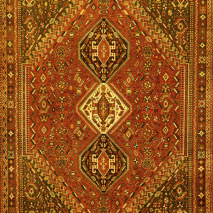 Machine Washable Persian Yellow Traditional Rug, wshtr892yw