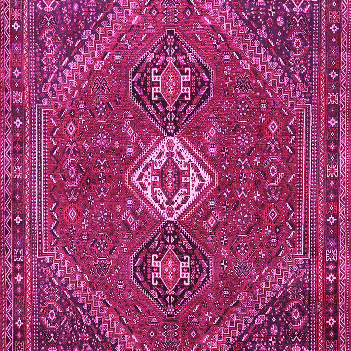 Machine Washable Persian Pink Traditional Rug, wshtr892pnk
