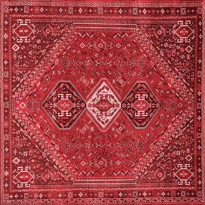 Machine Washable Persian Red Traditional Rug, wshtr892red