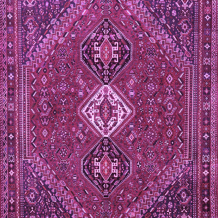 Machine Washable Persian Purple Traditional Area Rugs, wshtr892pur