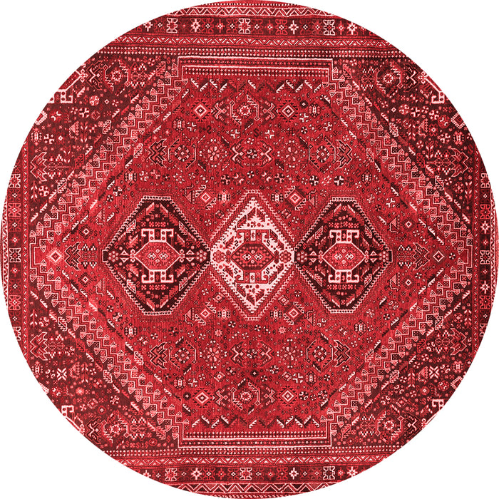 Machine Washable Persian Red Traditional Rug, wshtr892red