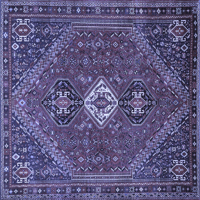Square Persian Blue Traditional Rug, tr892blu