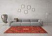 Machine Washable Persian Orange Traditional Area Rugs in a Living Room, wshtr892org